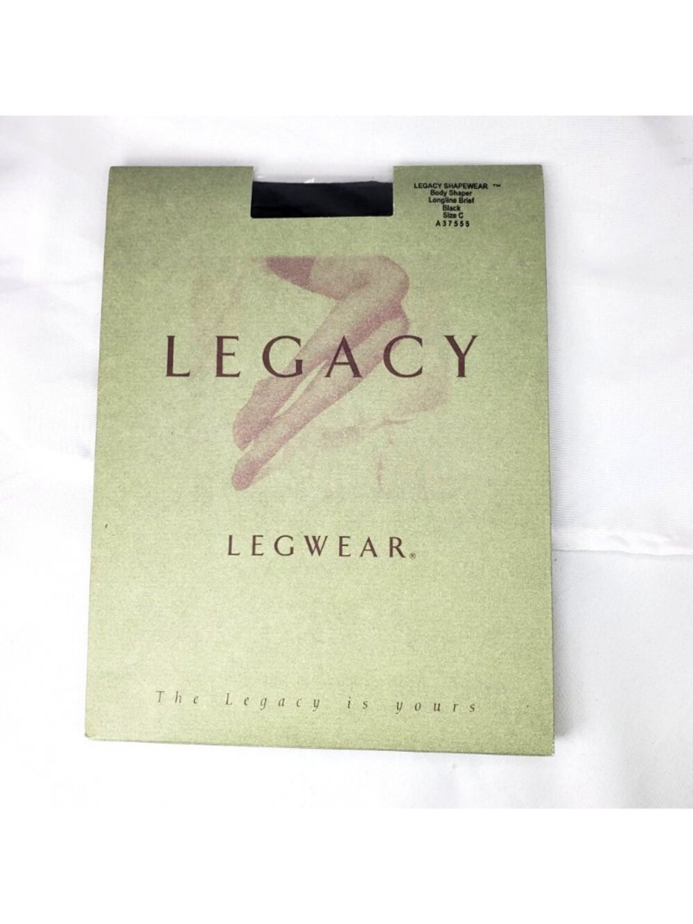 Legacy Shapewear Body Shaper Longline Brief Legwear Black Size C A37555 QVC - Picture 3 of 8